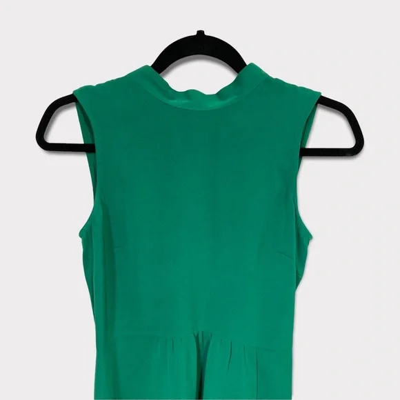 ASOS [Warehouse] Satin Green Midi Dress Size 6 - Picture 8 of 10